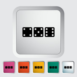 Craps icon vector