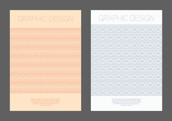 design is patterned in an ethnic style a template vector image