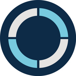 lines loading circle block style icon vector image