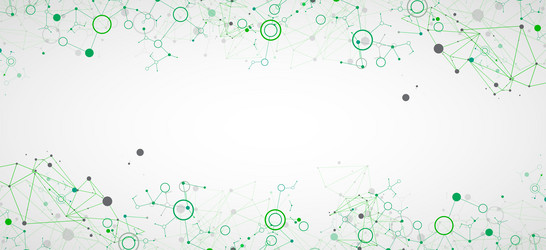 geometric abstract background with connected line vector image