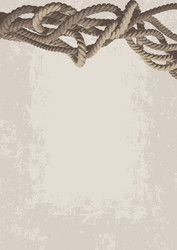 background with place for text and a tangled rope vector image