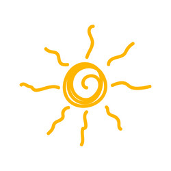 Sun icon vector