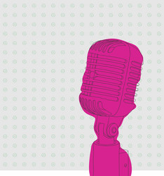 Retro microphone Royalty Free Vector Image - VectorStock