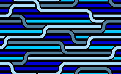 seamless pattern with twisted lines linear tiling vector image
