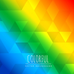 Abstract coilorful background with triangle vector