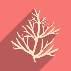 flat with shadow icon and mobile application vector image