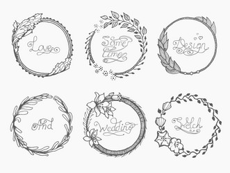 Elegant Monogram Logo Template Vector Image