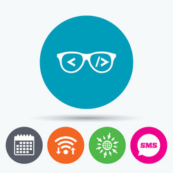 Coder sign icon programmer symbol vector