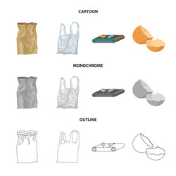 Isolated object refuse and junk icon set vector