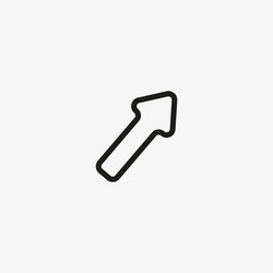 Mouse cursor icon in line design style usage vector