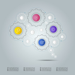 infographic design business connection concept vector image