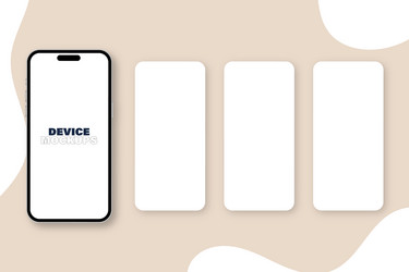 Mobile ui ux mockup application interface vector