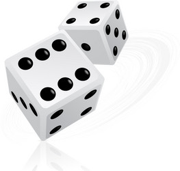 Rolling Dice - Game Objects vector image