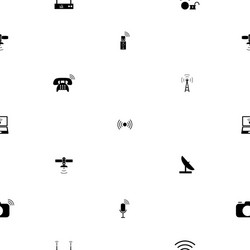wireless seamless pattern background icon vector image