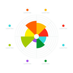 Business chart pie vector