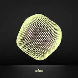 Abstract polygonal design connection structure vector