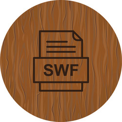 swf file document icon vector image