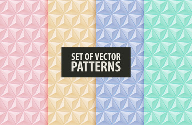 a set of embossed color patterns vector image