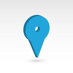 map pointer - 3d object vector image