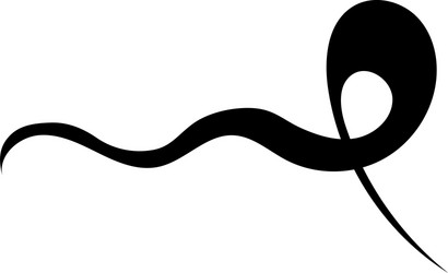 Realistic black ribbon death symbol Royalty Free Vector