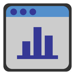 software development web analytics on a white vector image