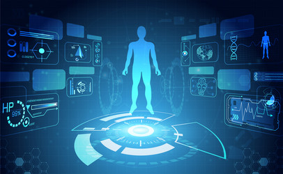 Tech Data Analysis - Futuristic Interface vector image