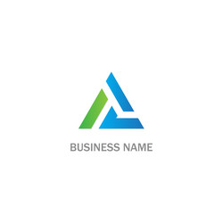 Triangle abstract line company logo Royalty Free Vector