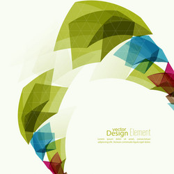angular geometric color shape vector image