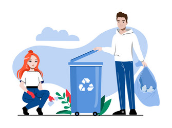 concept of zero waste and recycling save planet vector