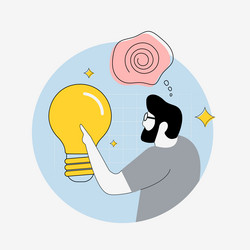 creative problem-solving brainstorming session vector image