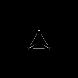 cyberpunk gui triangle target aim sight hud vector image