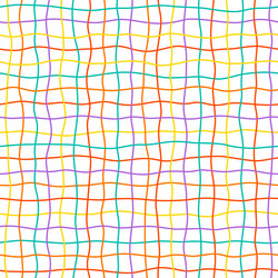 hand drawn color square grid seamless pattern vector