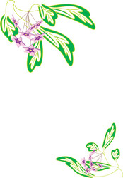 blossoming branches vector