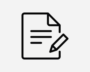 Edit document icon doc editor text word file page vector