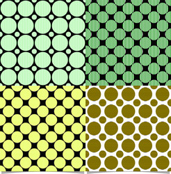 Seamless abstract circle pattern design vector