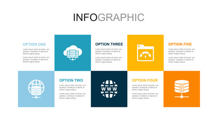 Web hosting cloud domain name bandwidth vector