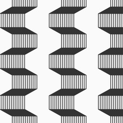 abstract seamless pattern hexagonal zigzag vector image