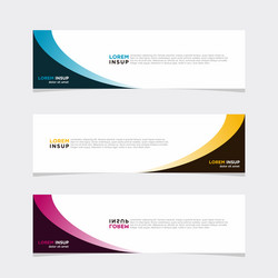 Modern banner web background abstract design vector