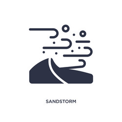 Sandstorm icon on white background simple element vector
