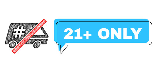 Shifted 21 plus only message frame and net mesh vector