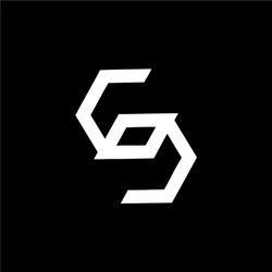simple coc soc so s os cc csc initials geometric vector image