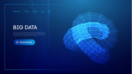 Blockchain Technology Background vector image