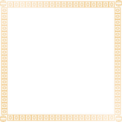 decoration square golden frame design image vector