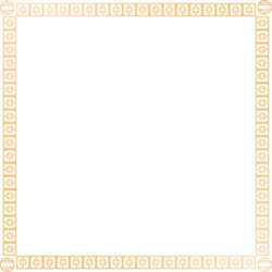 Decoration square golden frame design image vector