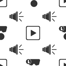 set add to friend play in square and speaker vector image