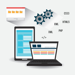 software design vector image