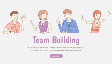 Team Building Banner Vector Images (over 3,600)