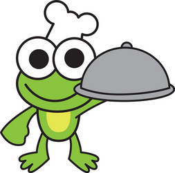 Cheerful Frog Chef Vector Image