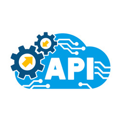 cloud api application programming interface vector image