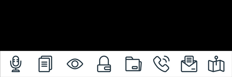 ui line icons linear set quality vector image